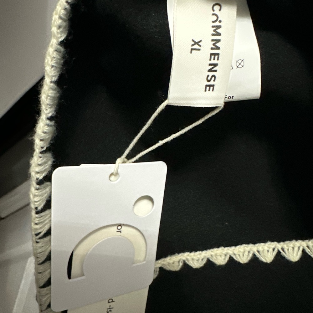 Commense Black Blazer with White Trim and Matching Scarf NWT - Picture 3 of 4